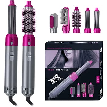 5 in 1 Hot Air Styler Hair Dryer Comb Styling