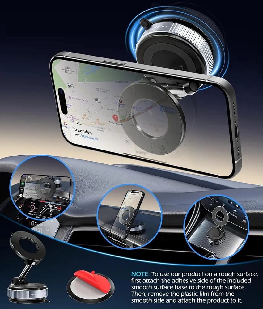 Vacuum Suction Phone Holder.